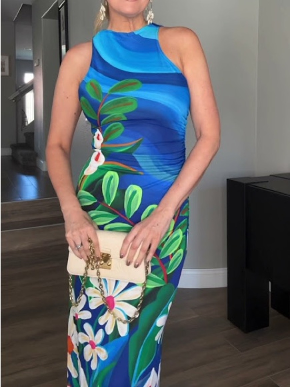 Farm Rio x Anthropologie Printed Sleeveless Midi Dress